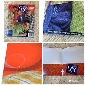 98 Degrees Boy Band Vintage 1998  Folder Binder